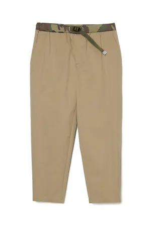 Adjustable Waist Beige Pants