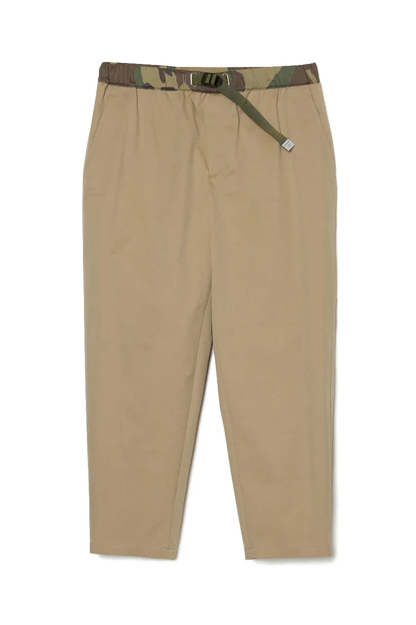 Adjustable Waist Beige Pants