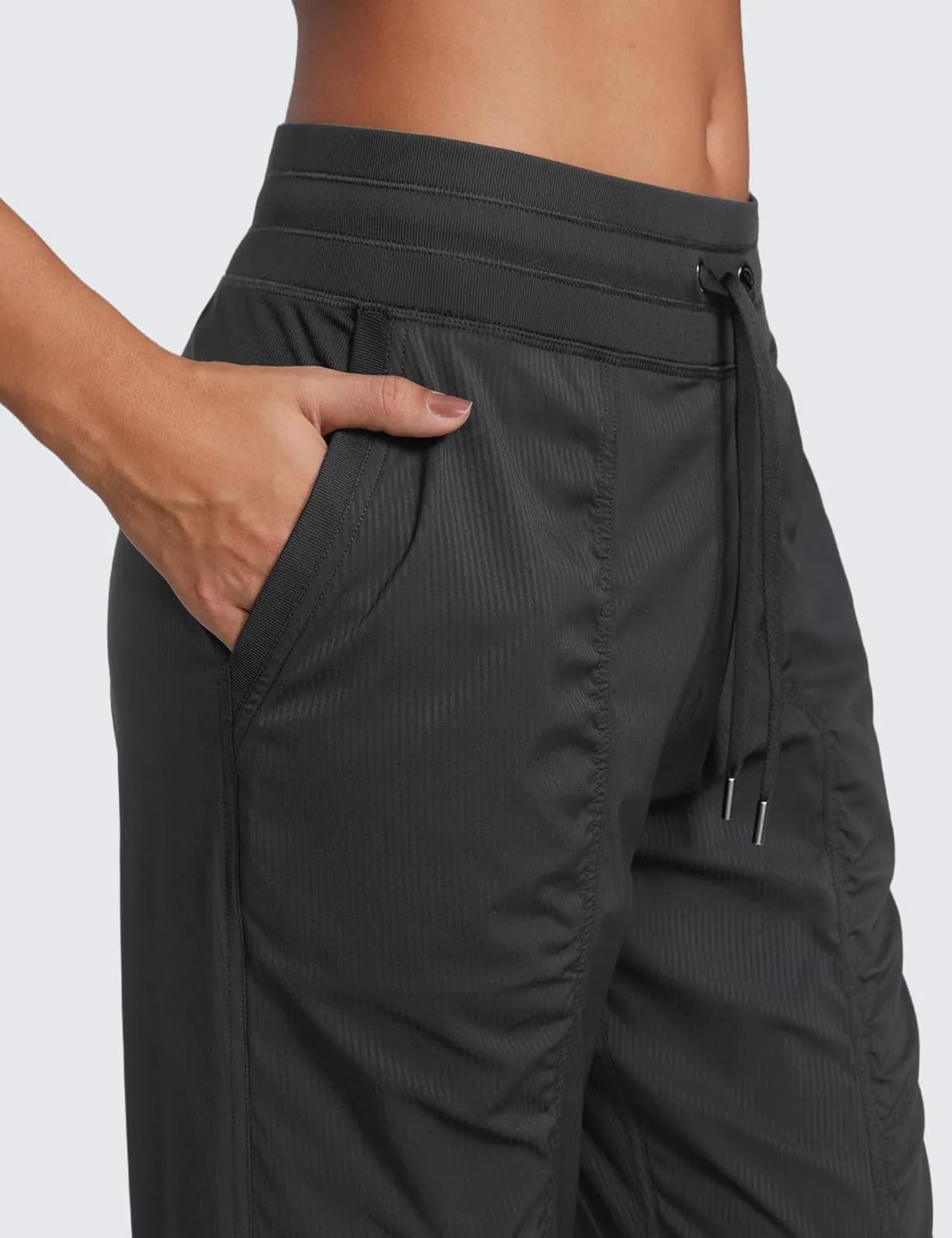 CRZ YOGA Lightweight Workout Joggers for Women 26" High Waisted Outdoor Running Casual Track Pants with Pockets