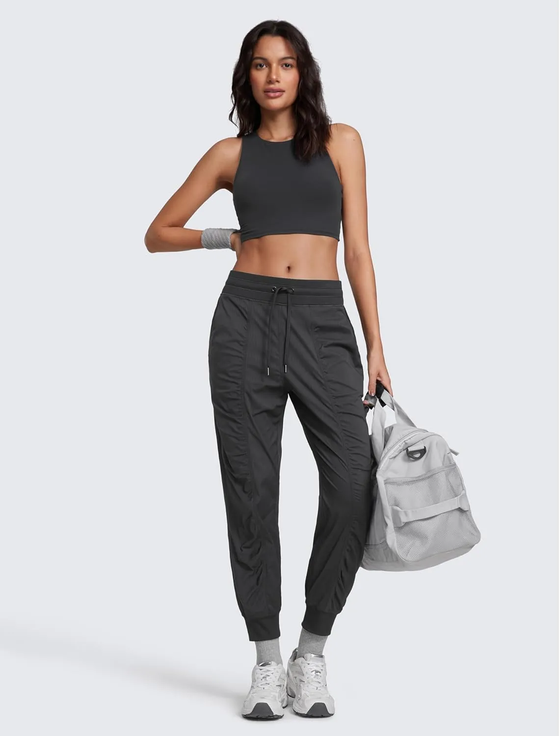 CRZ YOGA Lightweight Workout Joggers for Women 26" High Waisted Outdoor Running Casual Track Pants with Pockets