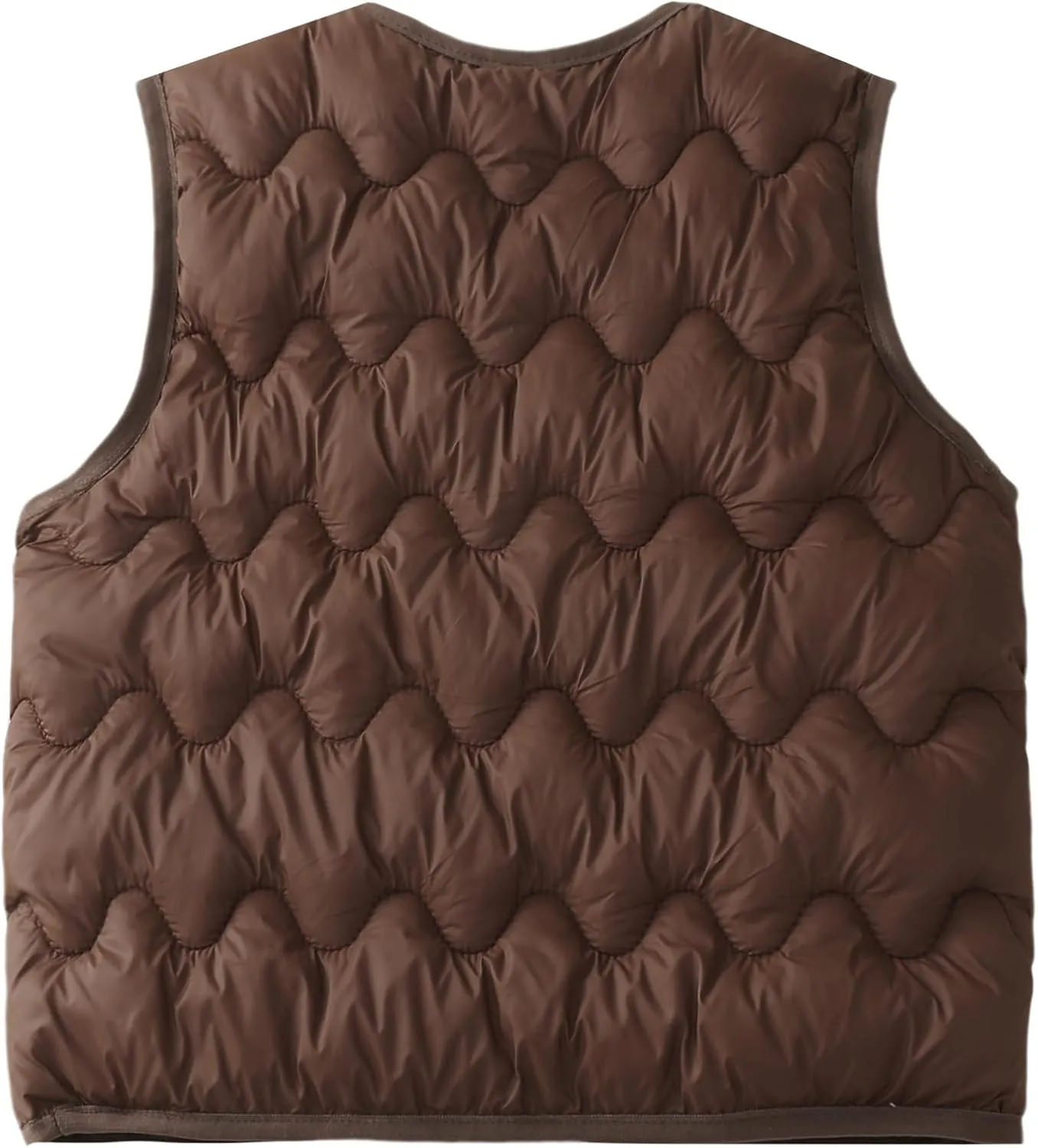 Happy Cherry Girls Puffer Vest Kids Water Resistant Jacket Sleeveless V-neck Windproof Thin Lightweight Outerwear Gilet