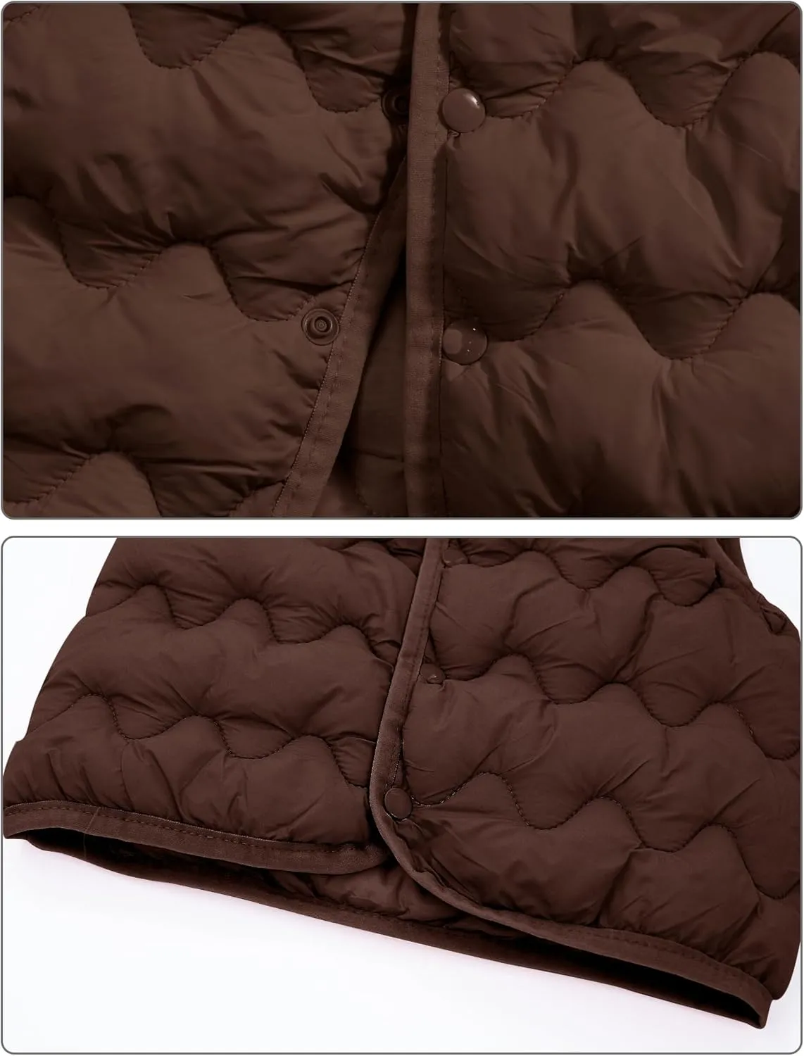 Happy Cherry Girls Puffer Vest Kids Water Resistant Jacket Sleeveless V-neck Windproof Thin Lightweight Outerwear Gilet
