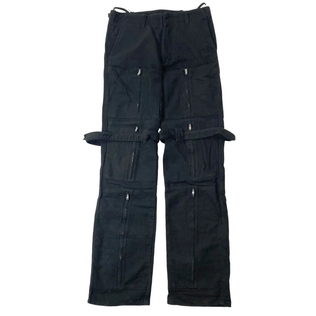 Helmut Lang Moleskin Multi Pocket Bondage Cargos Sz 44/29 AW99-00