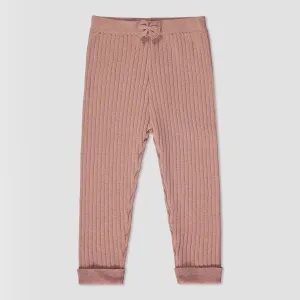 Kew leggings in rose knit