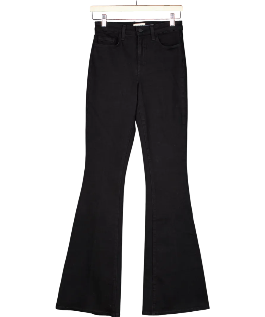 L'agence Black Bell High Rise Flare Jeans W25