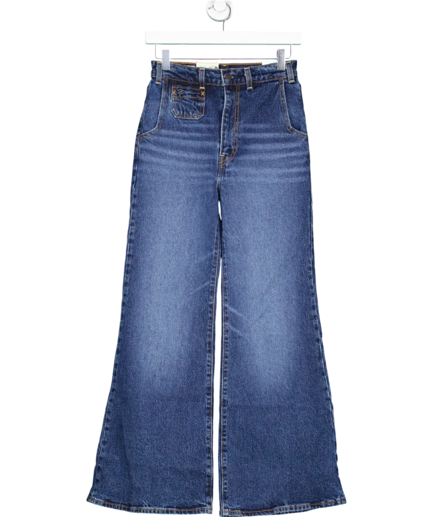 Levi's Blue Super High Rise Ribcage Bell Jeans W24