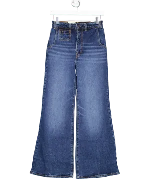 Levi's Blue Super High Rise Ribcage Bell Jeans W24