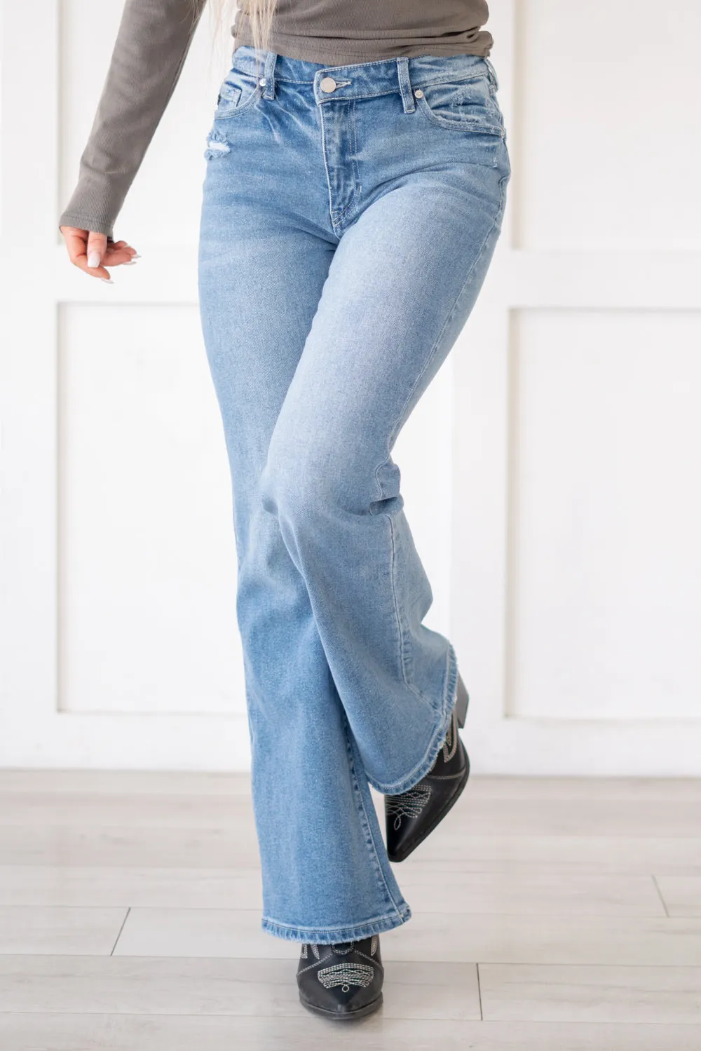 Lynn High Rise Wide Leg Flare