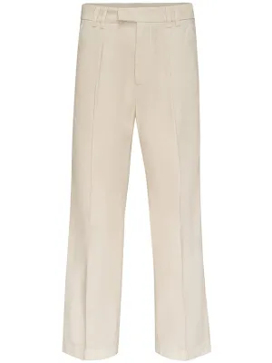 Mid Waist Cotton Pants