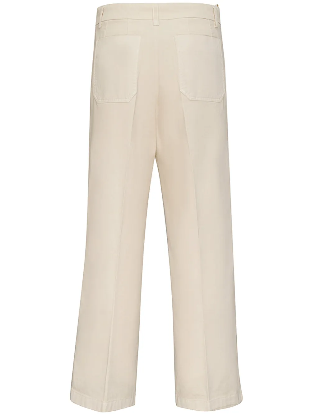 Mid Waist Cotton Pants