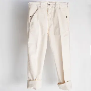 RR ITALY - MOLESKIN FATIGUE PANTS (NATURAL)