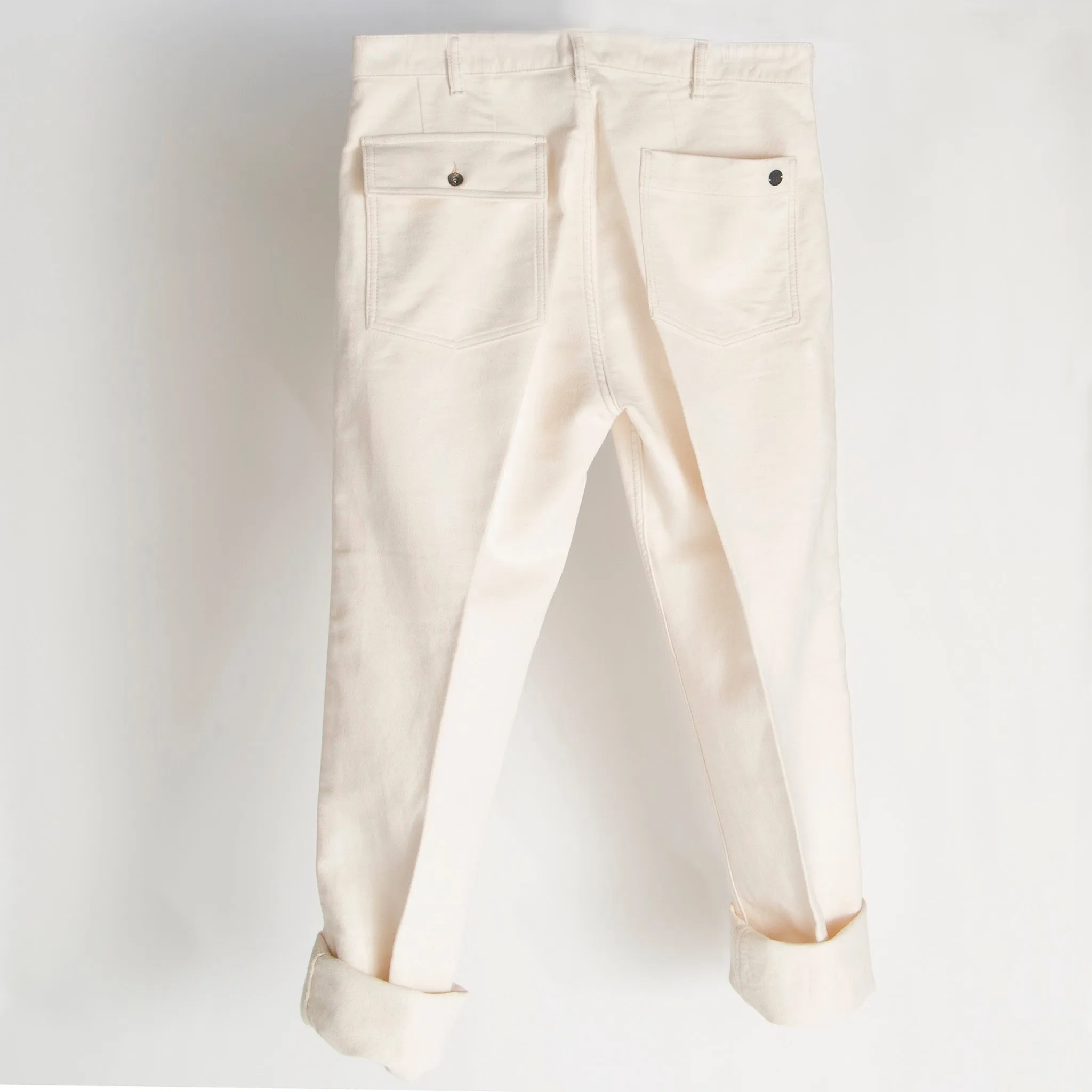 RR ITALY - MOLESKIN FATIGUE PANTS (NATURAL)