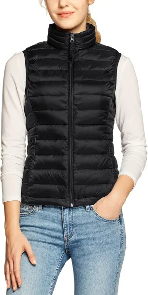 TSLA Women's Lightweight Packable Accent Puffer Jacket, Water-Resistant Winter Coat