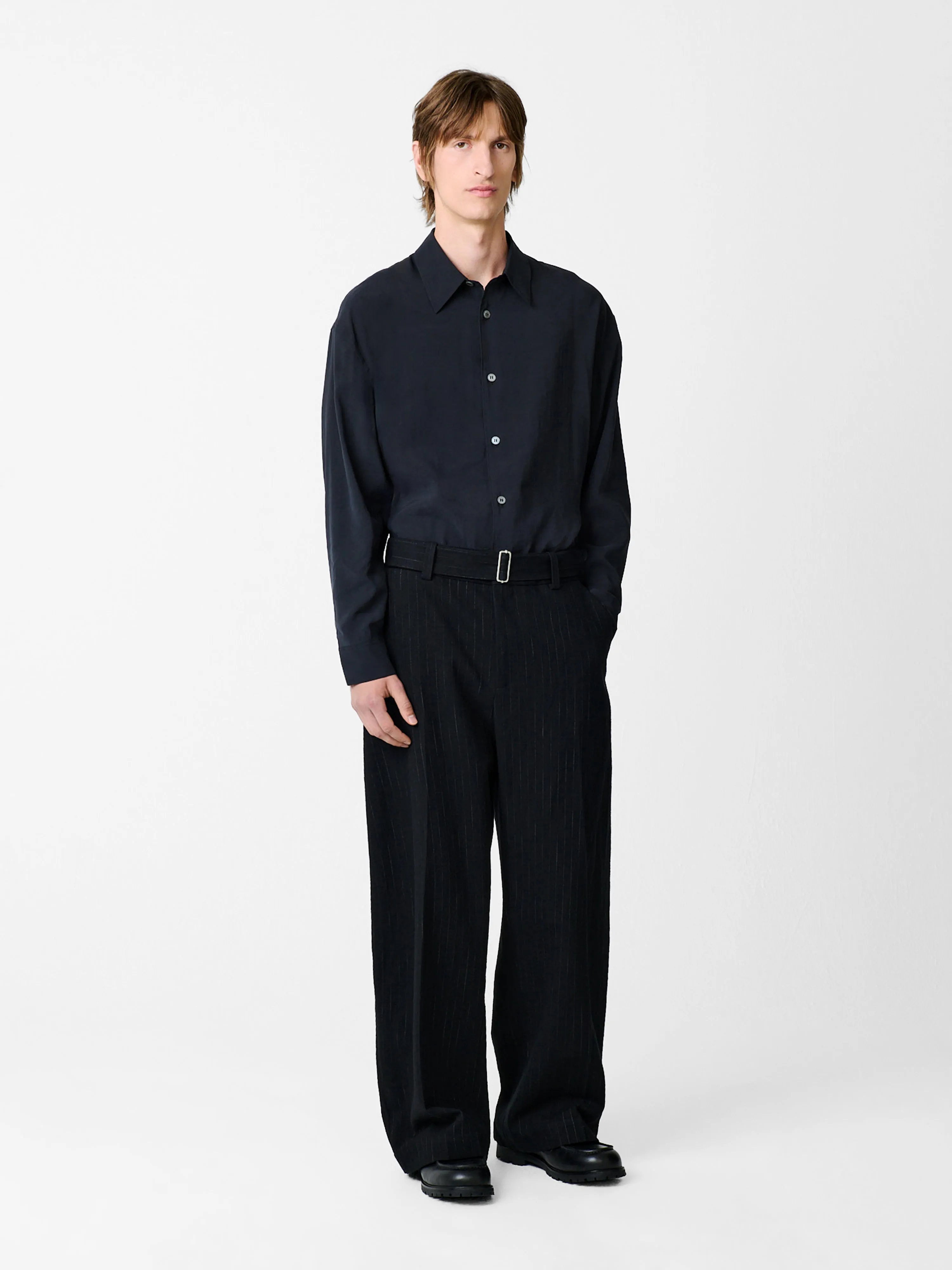 Vital Stripe Pant in Black