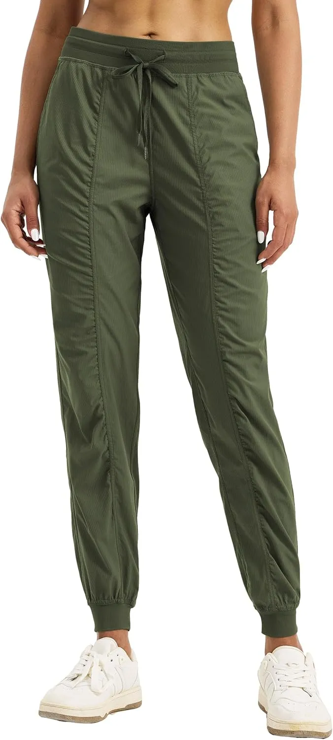 Willit Women's Workout Jogger Studio Track Athletic Pants Hiking Casual Pants with Pockets Lightweight