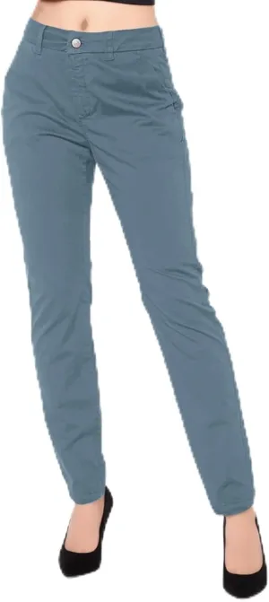 Womens Work Pants Casual Daily Straight Leg Skinny Slim Pants High Waisted Zipper Button Trousers for Business Slacks